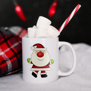 Mug Père Noël à noeud rouge