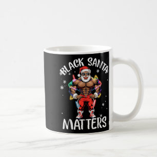 Mug Père Noël afro-américain noir Pyjama de Noël