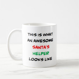 Mug père Noël aide, génial