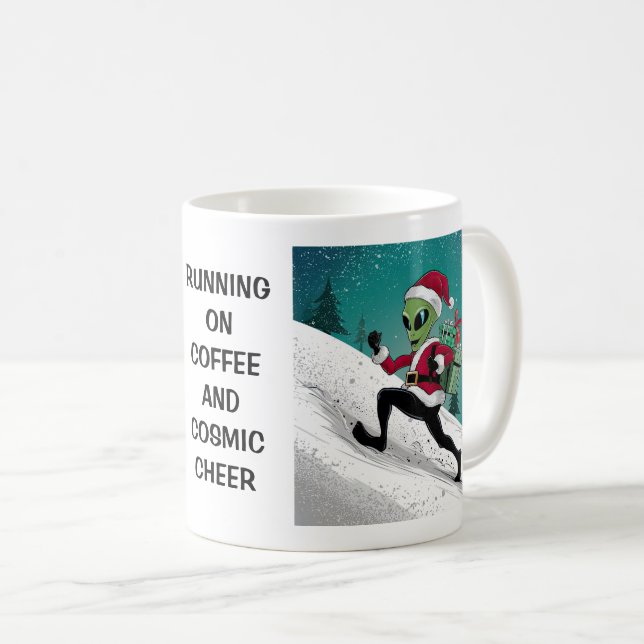 Mug Père Noël Alien (Devant droit)