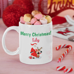 Mug Père Noël Au Pôle Nord Avec Rudolph