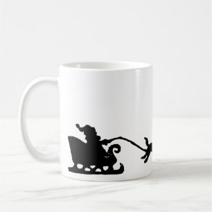 Mug Père Noël avec traîneau de chien dans l'Arctique L