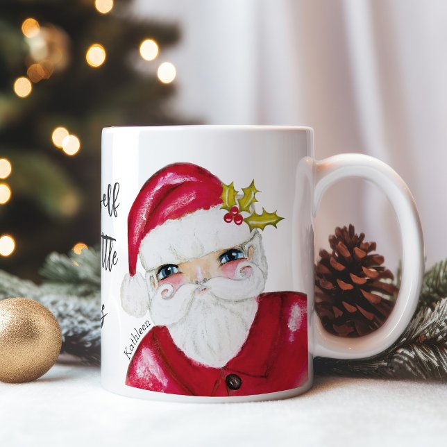 Mug Père Noël Ayez un joyeux petit nom de Noël (Créateur téléchargé)