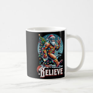 Mug Père Noël Bigfoot lumières de Noël Drôle Sasquatch