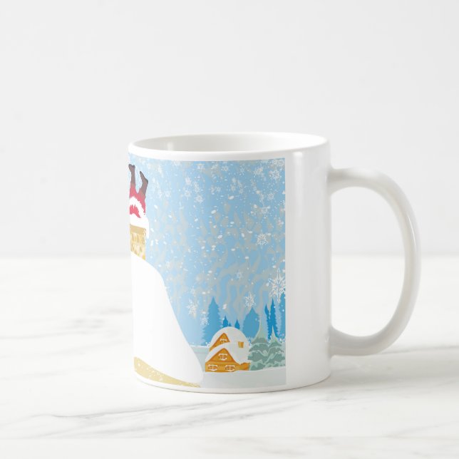Mug père Noël coincé dans la cheminée (Droite)