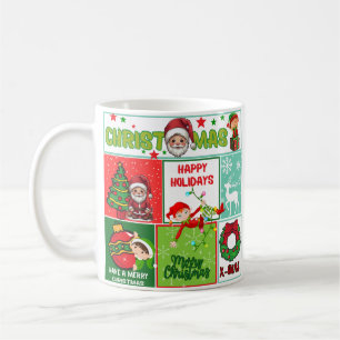 Mug Père Noël Cute Joyeux café de Noël