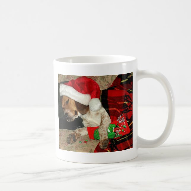 Mug Père Noël de attente - chien Snoopy de beagle de (Droite)