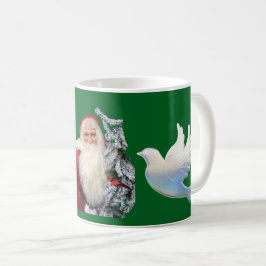 Mug Père Noël de Noël et colombes