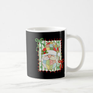 Mug Père Noël de Noël Préparatoire Patchwork Xmas Femm