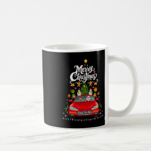 Mug Père Noël drôle conduisant un camion rouge de char