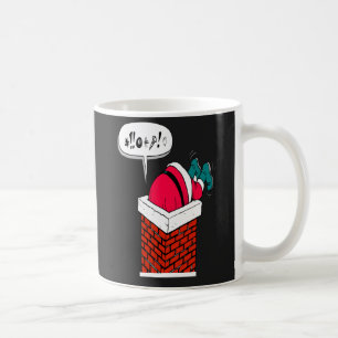 Mug Père Noël drôle et fantaisiste coincé