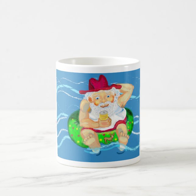 Mug Père Noël en vacances (Centre)
