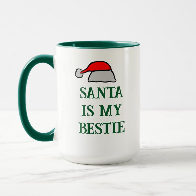 Mug Père Noël est ma bestie (Gauche)