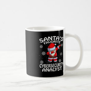 Mug Père Noël Favori Analyste de Cyber Sécurité Noël