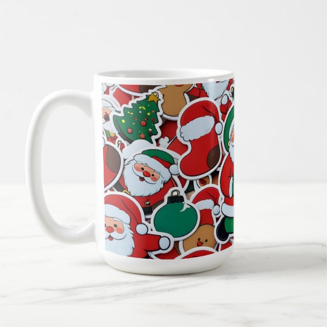 Mug Père Noël Gourmande - Parfait pour les Sips de Vac (Gauche)
