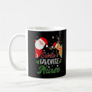 Mug Père Noël Infirmière préférée Funny Xmas Pyjamas R