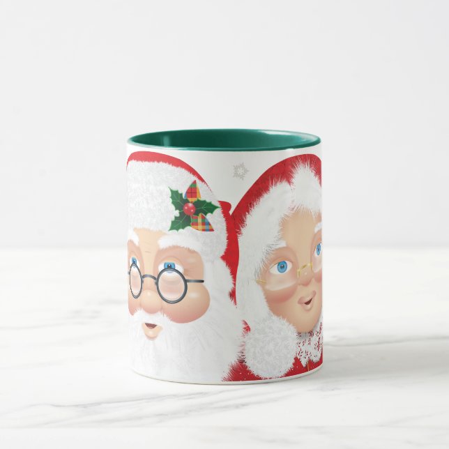 Mug Père Noël & Mme Claus Noël (Centre)