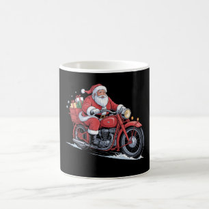 Mug Père Noël Motard Moto Noël Xmas