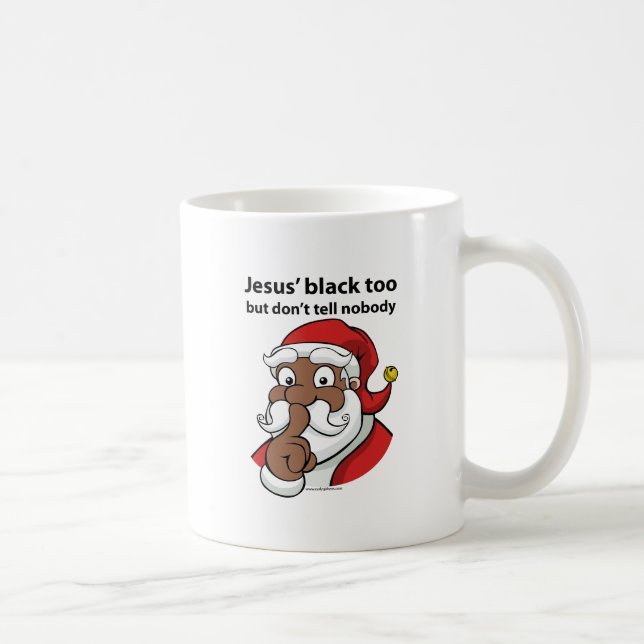 Mug Père Noël noir (Droite)