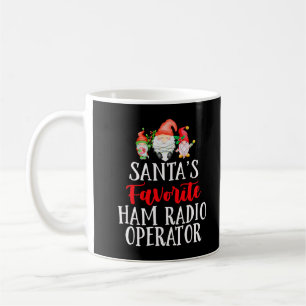 Mug Père Noël Opérateur radio de jambon favori Noël Gn