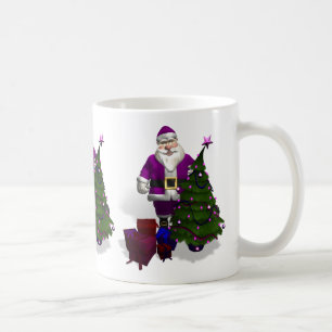 Mug Père Noël pourpre