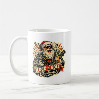 Mug Père Noël Rock Noël Vintage 1950