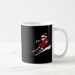 Mug Père Noël Ski Drôle Skiant Xmas Noël