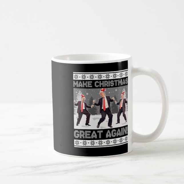 Mug Père Noël Trump Danse Rendre Noël super moche (Droite)