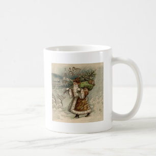 Mug Père Noël victorien avec arbre de Noël