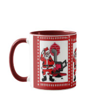 Père Noël vintage et brûleur de poêle à charbon