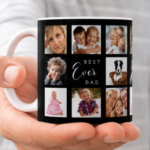 Mug Père papa photo montage noir