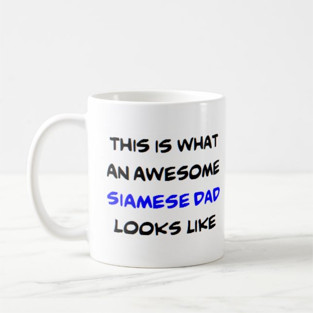 Mug père siamese, génial (Gauche)