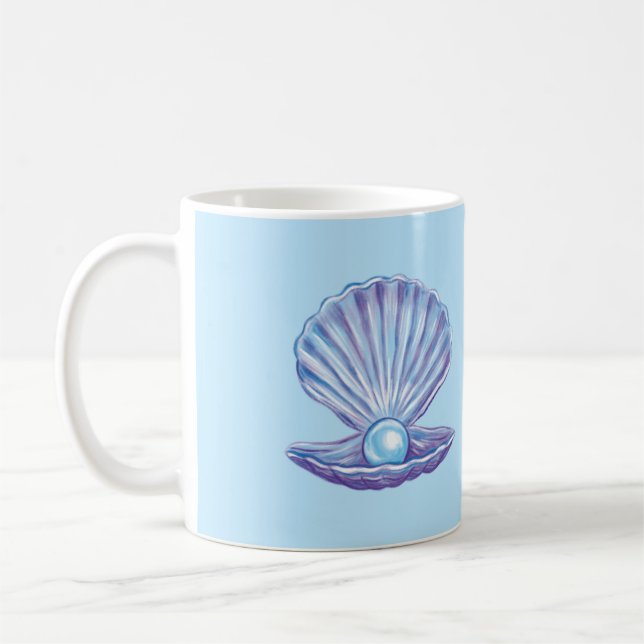 Mug Perle de l'océan (bleu) (Gauche)