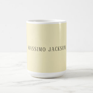 Mug Perle dorée personnalisée minimaliste avec nom per