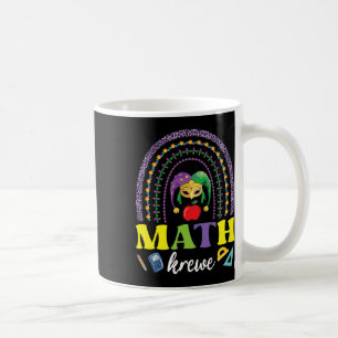 Mug Perles de Masque Arc-en-ciel Mardi Gras Math Krewe