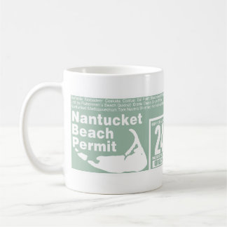 Mug Permis de plage Nantucket 2024 vert