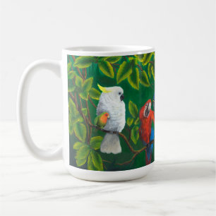 Mug Perroquet Amateurs d'oiseaux Jungle Tropical Thème
