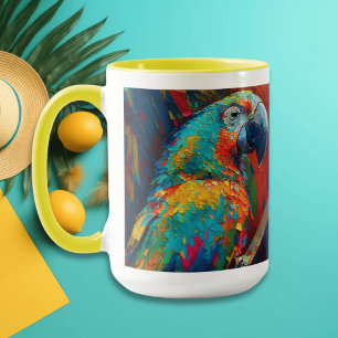 Mug Perroquet coloré Abstrait