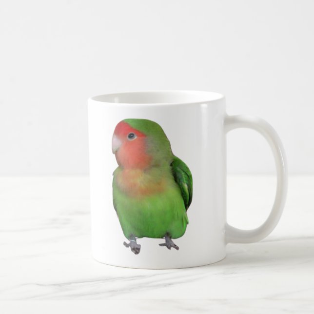 Mug perruche Pêche-faite face (Droite)