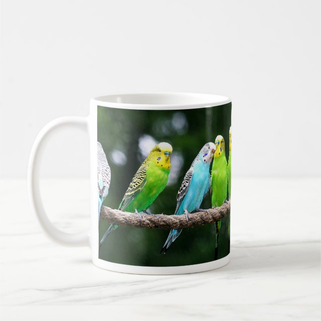 Mug Perruches colorées (Gauche)