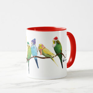 Mug Perruches et Cockatiels de Noël