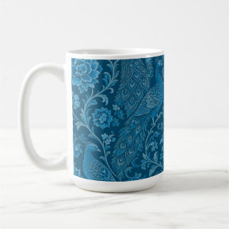 Mug Persan Luxueux Ce Motif Bleu Paon Riche