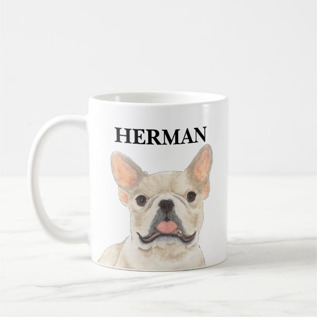 Mug Personalisé Fawn Tan Frenchie French Bulldog (Gauche)