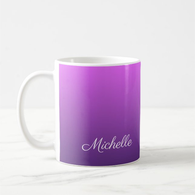 Mug Personalisé violet ombre (Gauche)