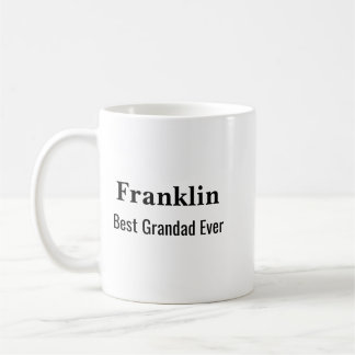 Mug Personalised Best Grandad Ever Monogrammed 