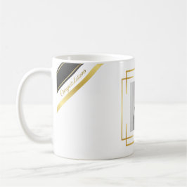Mug Personalised Gold Accents Graduation Gift Photo