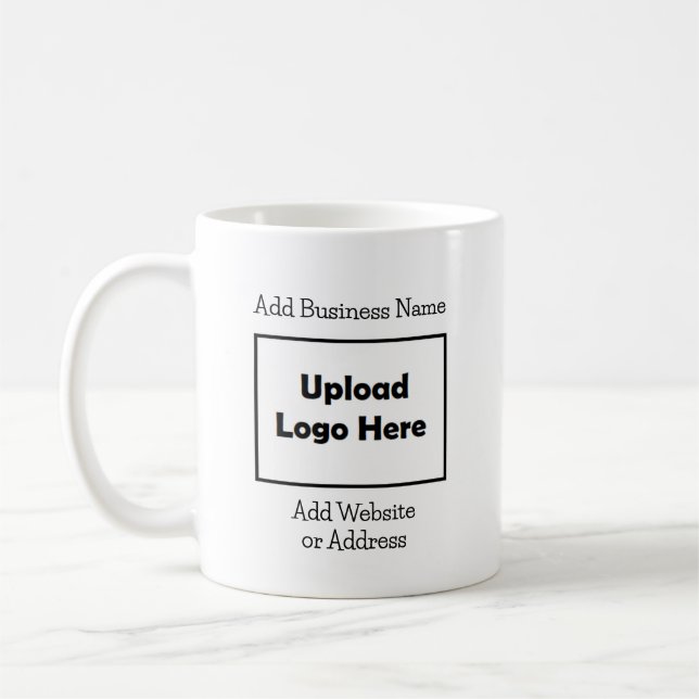 Mug Personalized Business Logo and Info  (Gauche)