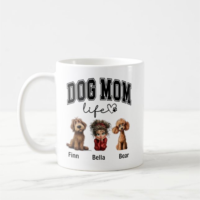 Mug Personalized Dog Mom photo – Happy Mother’s Day (Gauche)