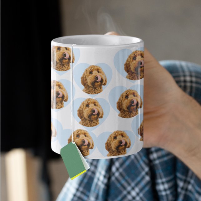 Mug Personalized Dog Photo | Custom Pet Heart  (Créateur téléchargé)