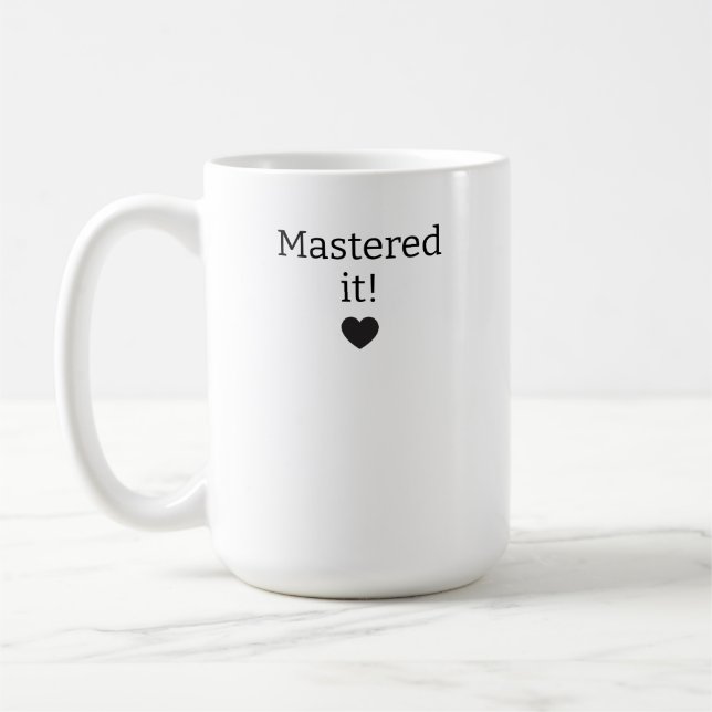 Mug Personalized Graduation Mug, Mastered It 2026 Mug, (Gauche)